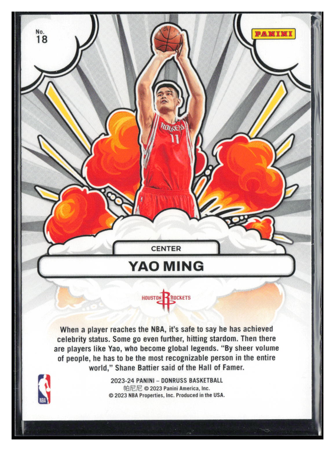 2023-24 Donruss #18 Yao Ming Bomb Squad