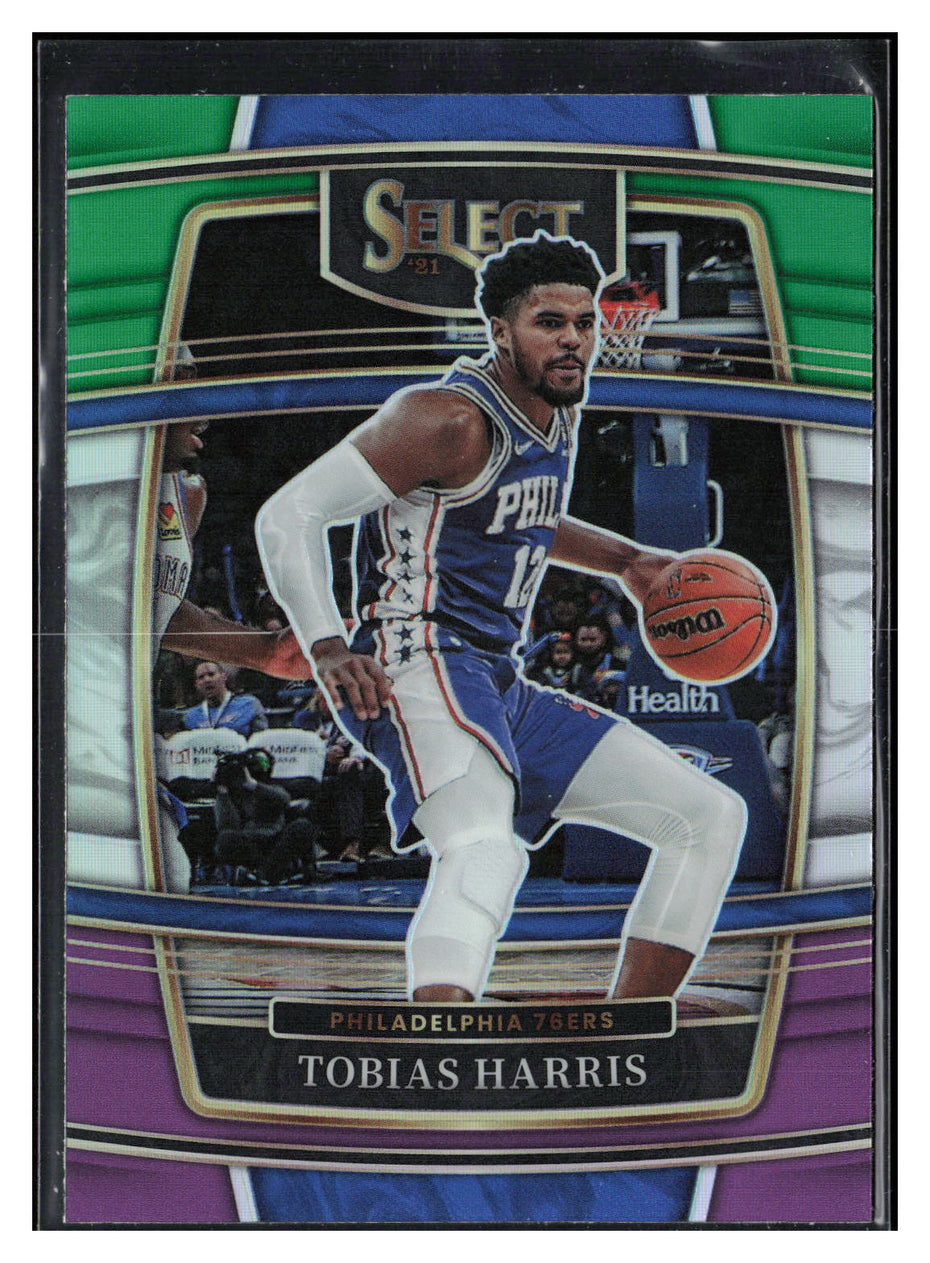 2021-22 Panini Select #16 Tobias Harris Green White Purple Prizms