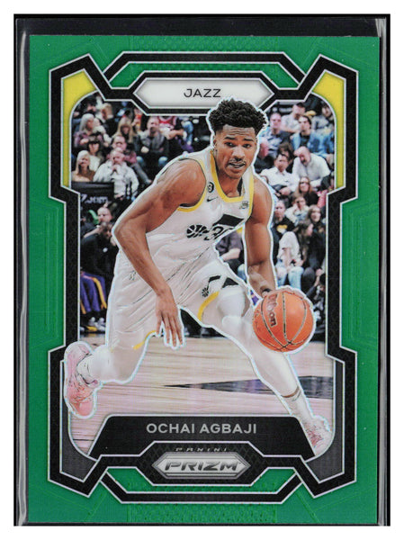 2023-24 Panini Prizm #92 Ochai Agbaji Prizms Green