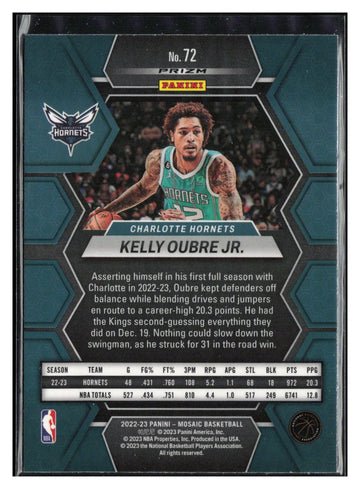 2022-23 Panini Mosaic #72 Kelly Oubre Jr. Silver