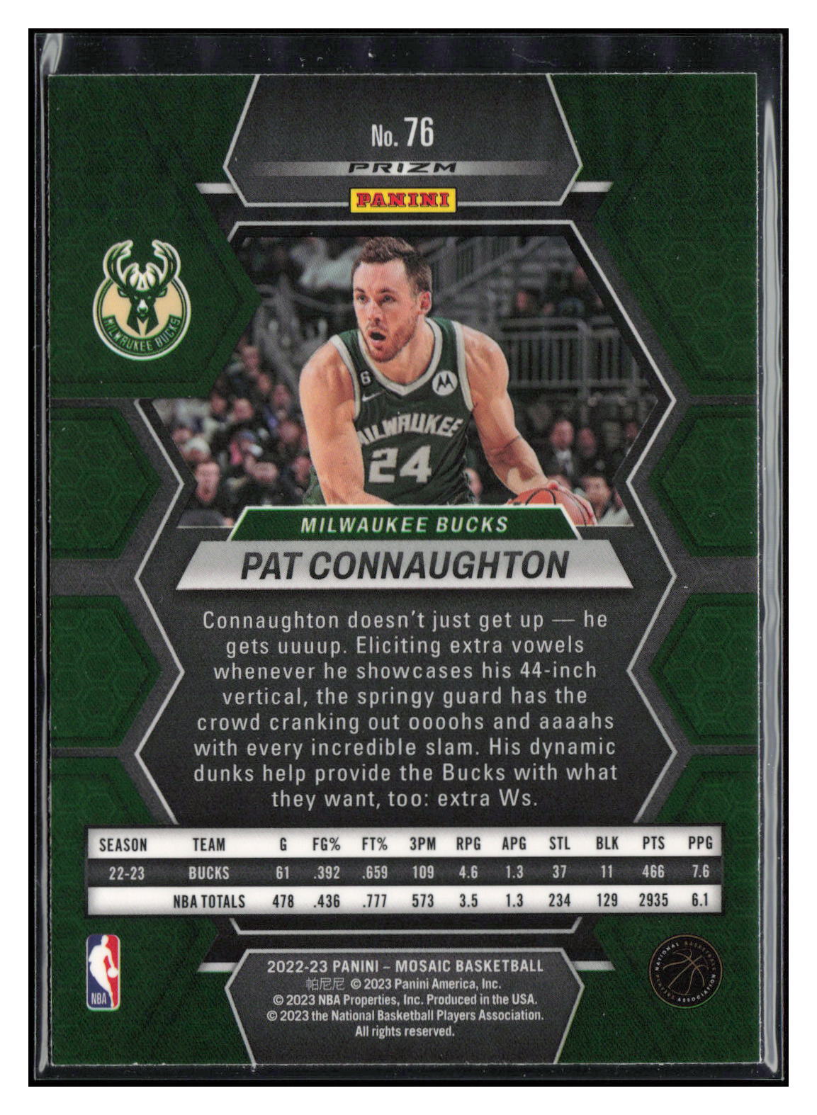 2022-23 Panini Mosaic #76 Pat Connaughton Mosaic