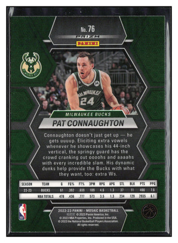 2022-23 Panini Mosaic #76 Pat Connaughton Mosaic