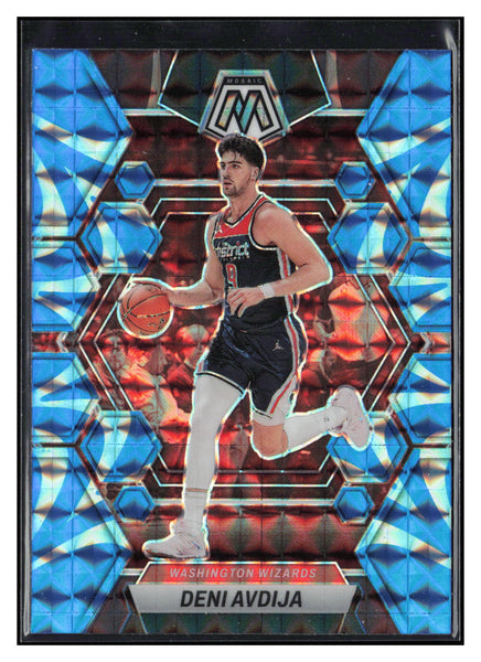 2022-23 Panini Mosaic #195 Deni Avdija Reactive Blue