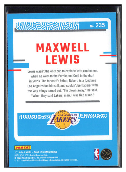 2023-24 Donruss #235 Maxwell Lewis