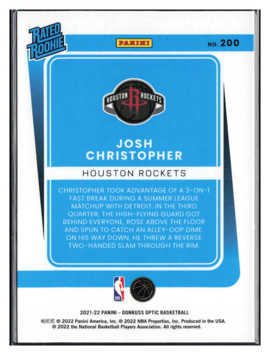 2021-22 Donruss Optic #200 Josh Christopher