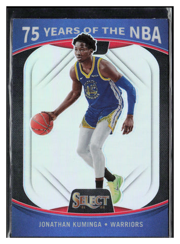 2021-22 Panini Select #72 Jonathan Kuminga 75 Years of the NBA