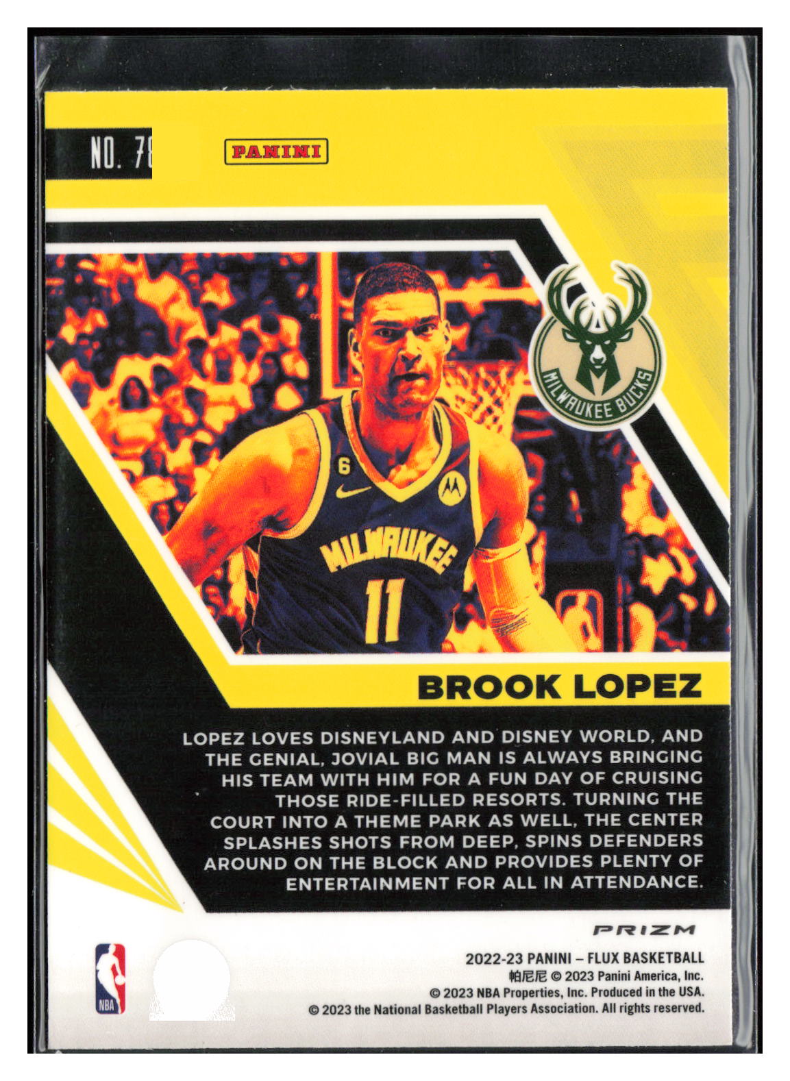 2022-23 Panini Flux #78 Brook Lopez Red Cracked Ice