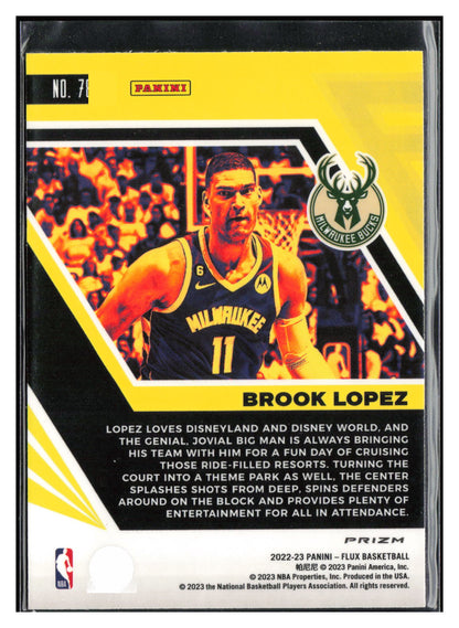 2022-23 Panini Flux #78 Brook Lopez Red Cracked Ice