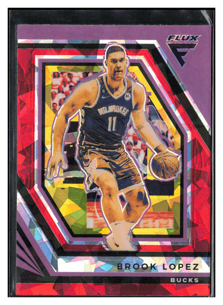 2022-23 Panini Flux #78 Brook Lopez Red Cracked Ice