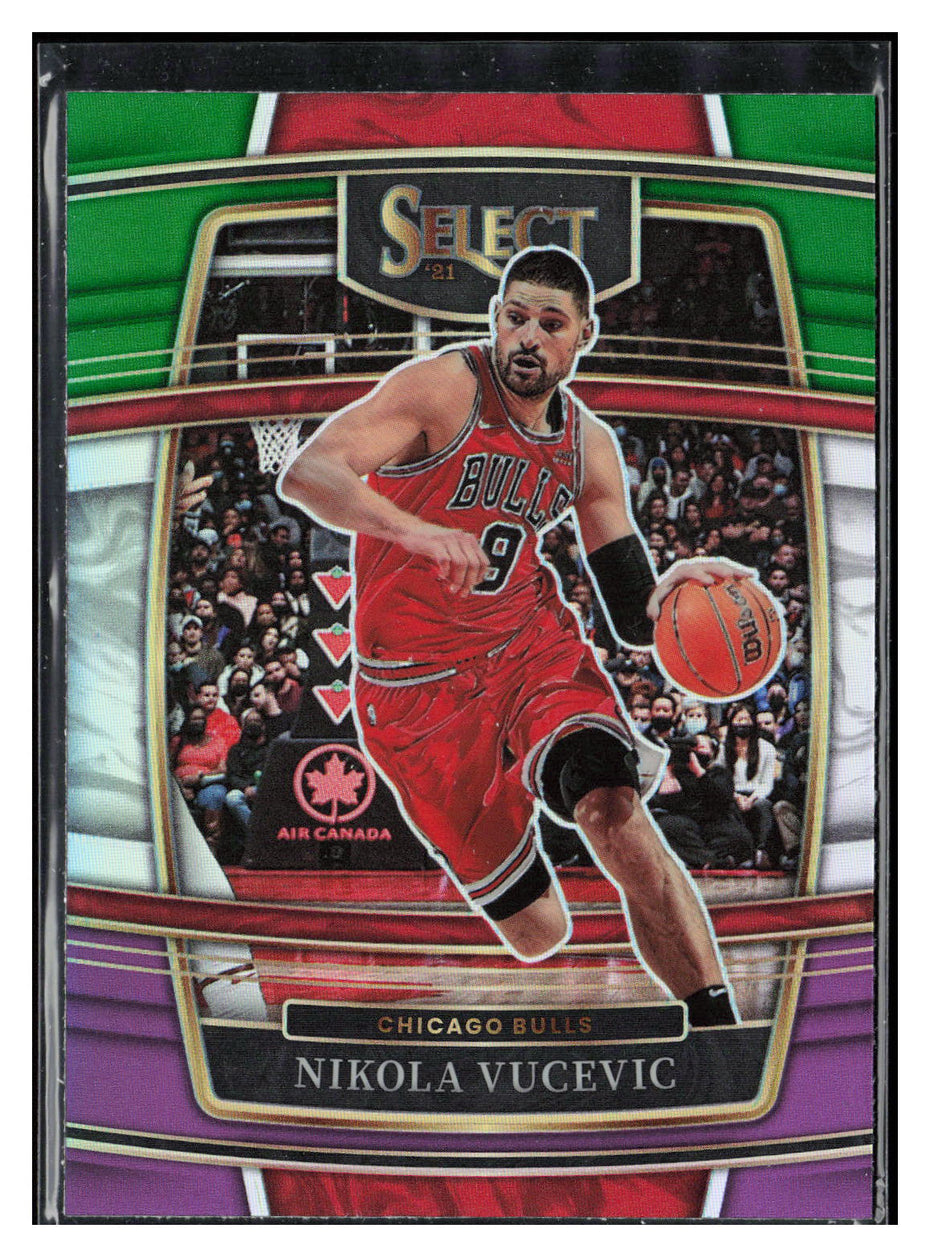 2021-22 Panini Select #92 Nikola Vucevic Green White Purple Prizms