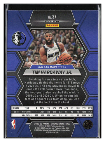 2022-23 Panini Mosaic #37 Tim Hardaway Jr. Green