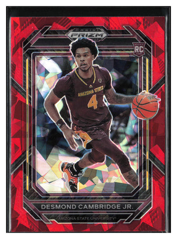 2023 Panini Prizm Draft Picks #41 Desmond Cambridge Jr. Red Ice