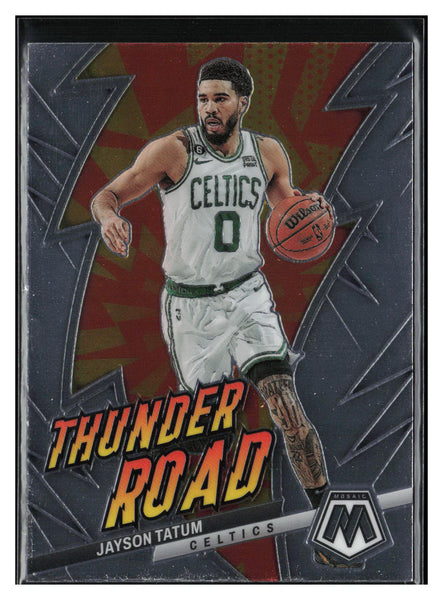 2022-23 Panini Mosaic #10 Jayson Tatum Thunder Road