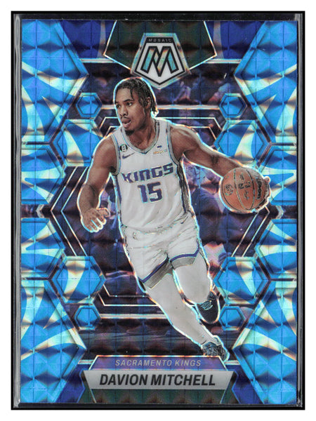 2022-23 Panini Mosaic #198 Davion Mitchell Reactive Blue