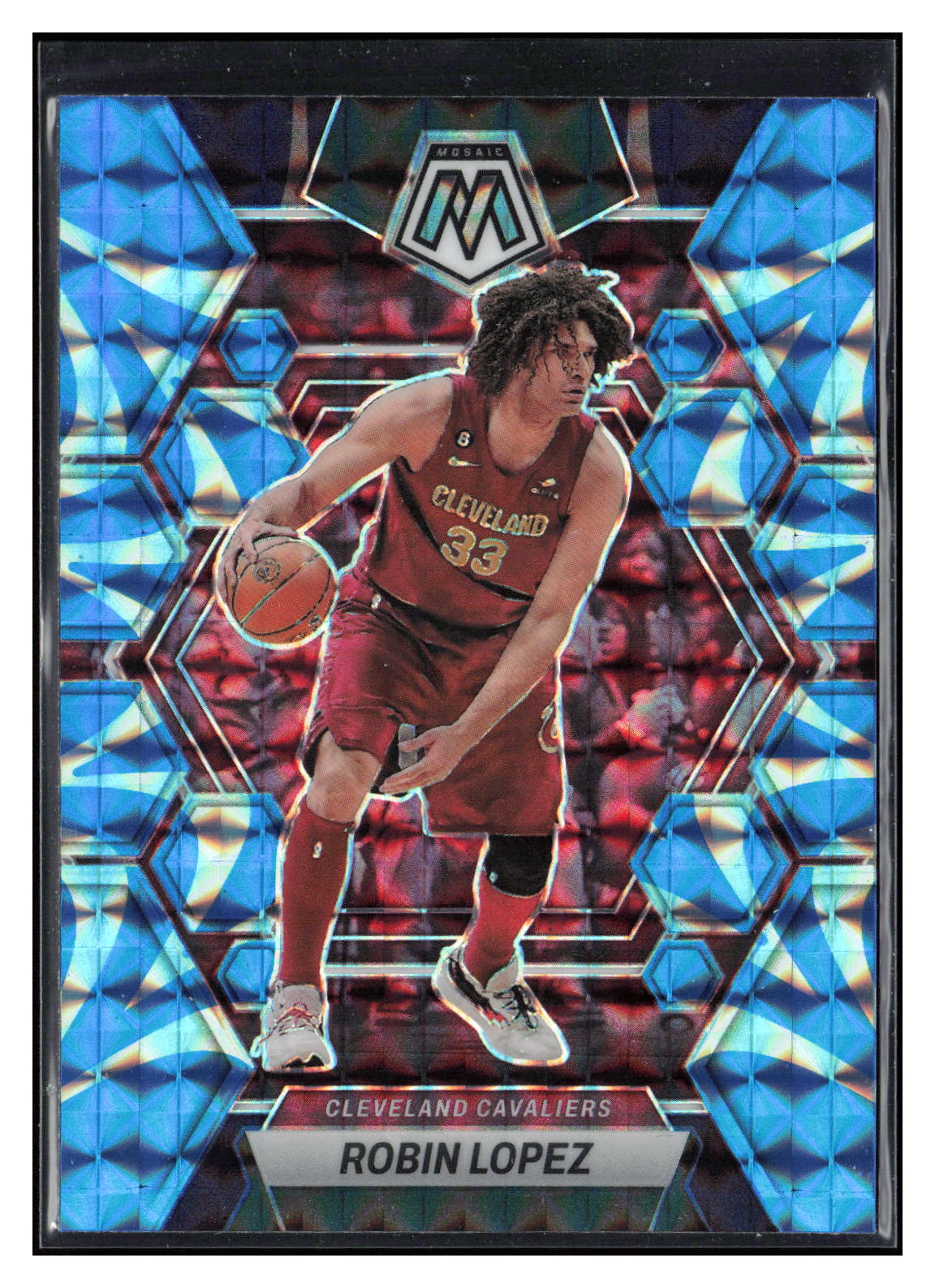 2022-23 Panini Mosaic #200 Robin Lopez Reactive Blue