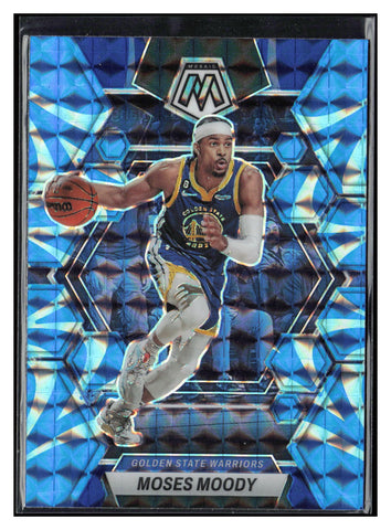 2022-23 Panini Mosaic #161 Moses Moody Reactive Blue