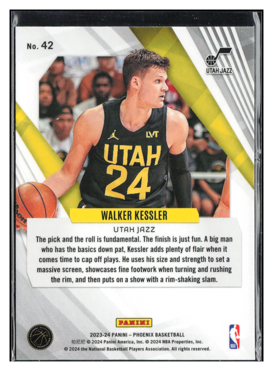 2023-24 Panini Phoenix #42 Walker Kessler Phoenix Red Ice