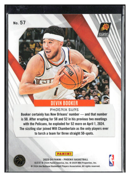 2023-24 Panini Phoenix #57 Devin Booker Phoenix Red Ice