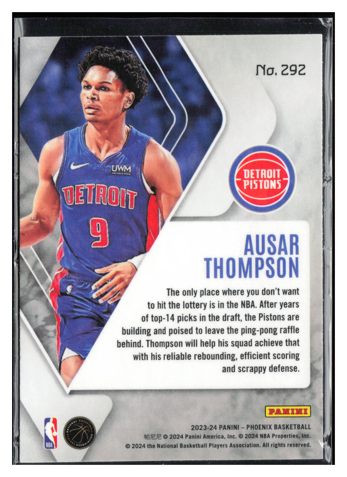 2023-24 Panini Phoenix #292 Ausar Thompson