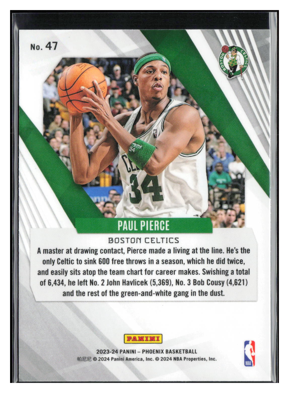 2023-24 Panini Phoenix #47 Paul Pierce