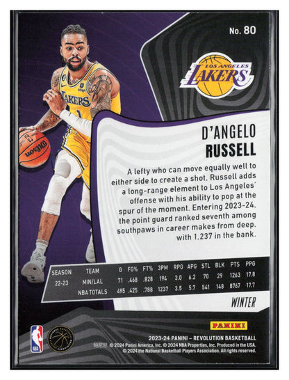 2023-24 Panini Revolution Winter #80 D'Angelo Russell