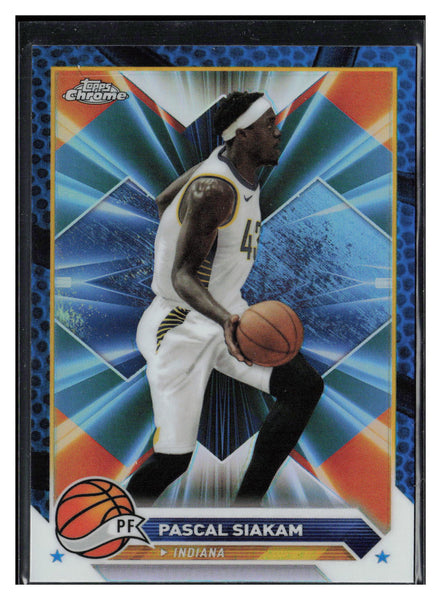 2023-24 Topps Chrome #29 Pascal Siakam Blue Basketball Refractors