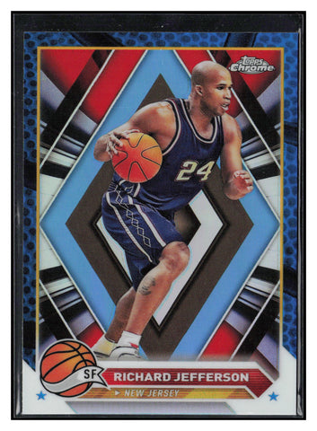 2023-24 Topps Chrome #192 Richard Jefferson Blue Basketball Refractors