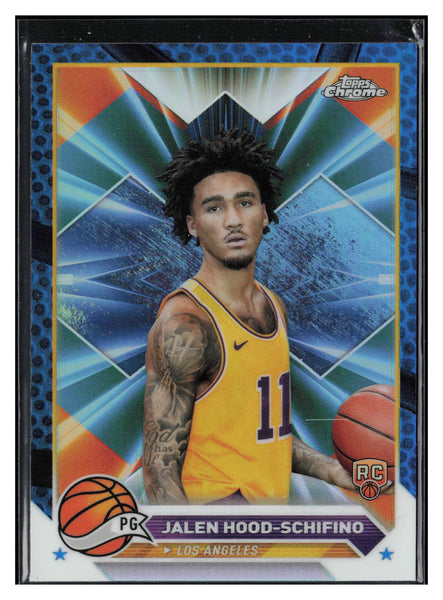 2023-24 Topps Chrome #35 Jalen Hood-Schifino Blue Basketball Refractors