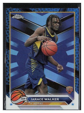 2023-24 Topps Chrome #151 Jarace Walker Blue Basketball Refractors