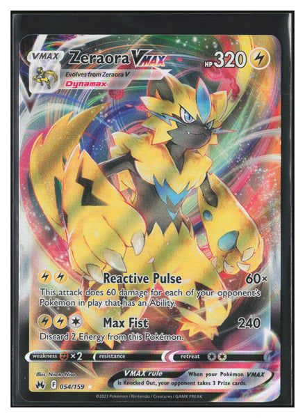 Crown Zenith #054/159 Zeraora VMAX