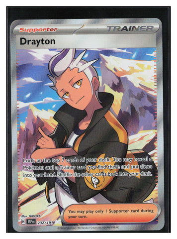 Surging Sparks #232/191 Drayton Full Art Ultra Rare Trainer