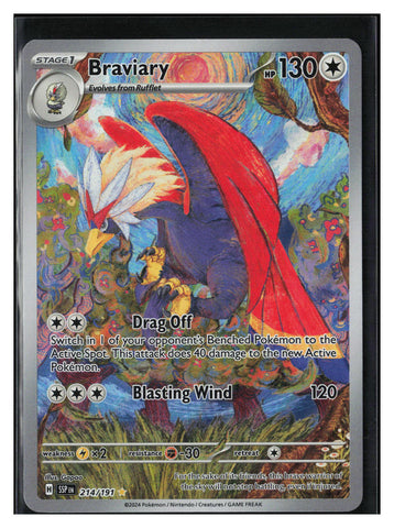 Surging Sparks #214/191 Braviary - Holo Illustration Art Rare