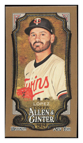 2024 Topps Allen & Ginter #321 Pablo López Mini Gold Border