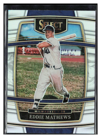 2022 Panini Select #87 Eddie Mathews Holo