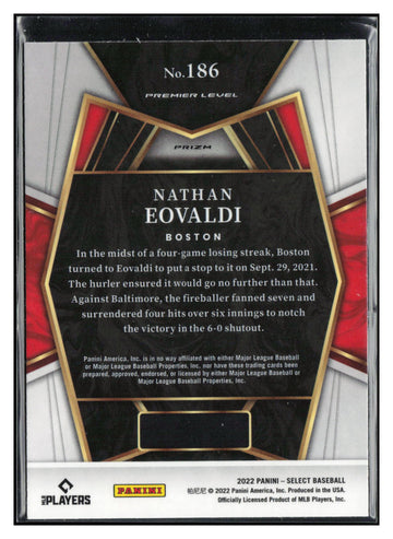 2022 Panini Select #186 Nathan Eovaldi Scope