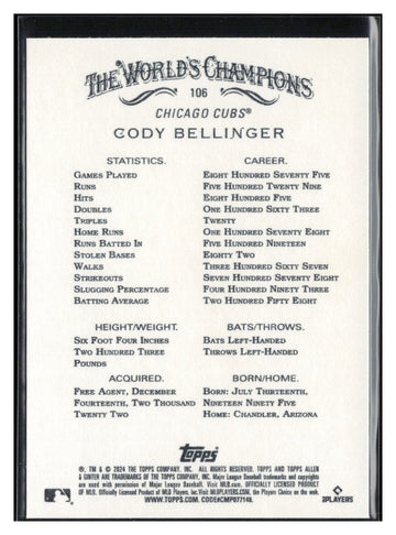 2024 Topps Allen & Ginter #106 Cody Bellinger