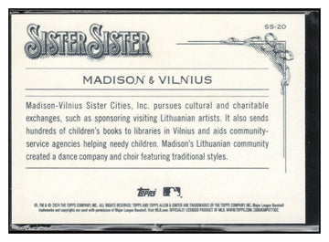 2024 Topps Allen & Ginter #SS-20 Madison / Vilnius Sister Sister