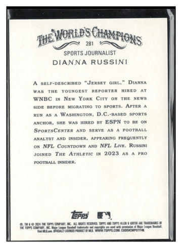 2024 Topps Allen & Ginter #281 Dianna Russini