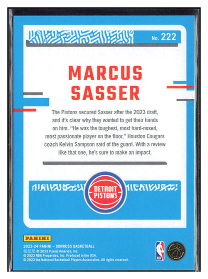 2023-24 Donruss #222 Marcus Sasser