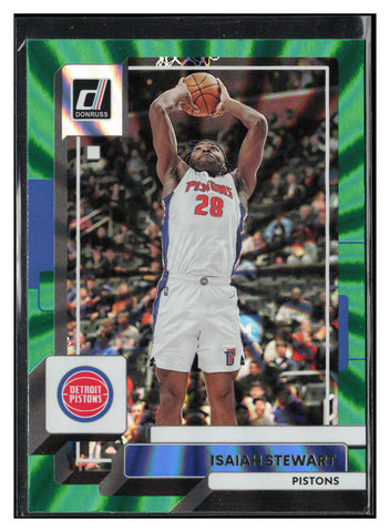 2022-23 Donruss #44 Isaiah Stewart Holo Laser Green