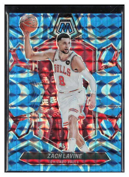 2023-24 Panini Mosaic #100 Zach LaVine Reactive Blue