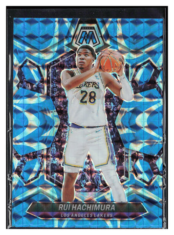 2023-24 Panini Mosaic #98 Rui Hachimura Reactive Blue