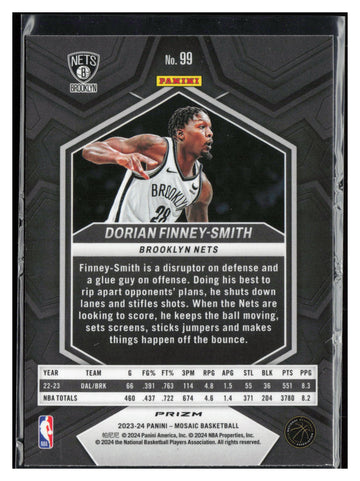 
2023-24 Panini Mosaic #99 Dorian Finney-Smith Reactive Blue