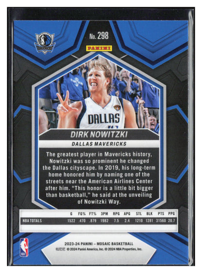 2023-24 Panini Mosaic #298 Dirk Nowitzki