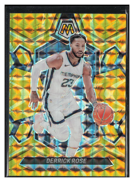 2023-24 Panini Mosaic #48 Derrick Rose Reactive Yellow