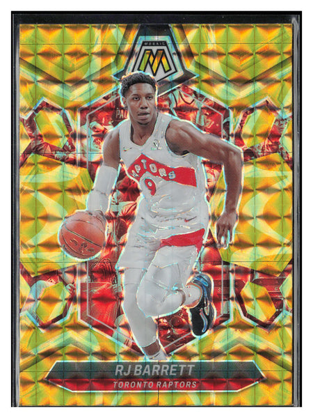 2023-24 Panini Mosaic #53 RJ Barrett Reactive Yellow