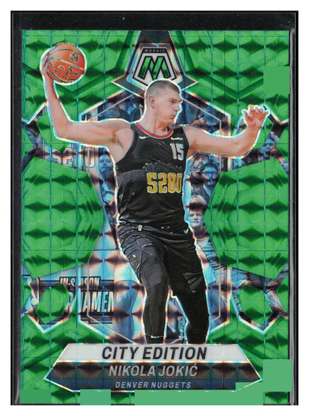 2023-24 Panini Mosaic #287 Nikola Jokic Green