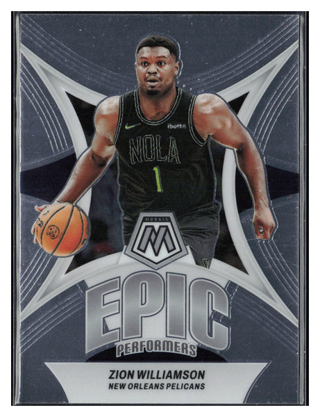 2023-24 Panini Mosaic #10 Zion Williamson Epic Performers