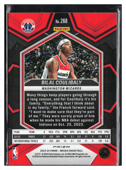 2023-24 Panini Mosaic #268 Bilal Coulibaly Green