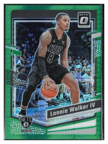 2023-24 Donruss Optic #107 Lonnie Walker IV Hyper Green